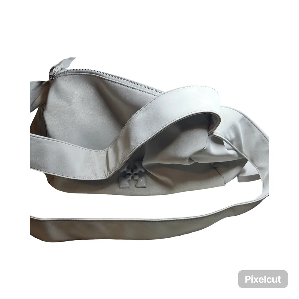 New JACD Light Silver Hobo Style Shoulder/Crossbody Purse